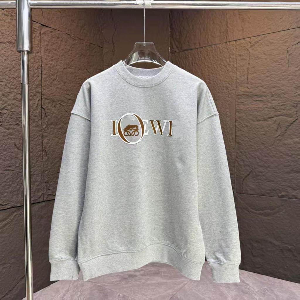 Meng Family Autumn/Winter Couple Hoodie with Badge Embroidery - Casual Breathable Round Neck Top