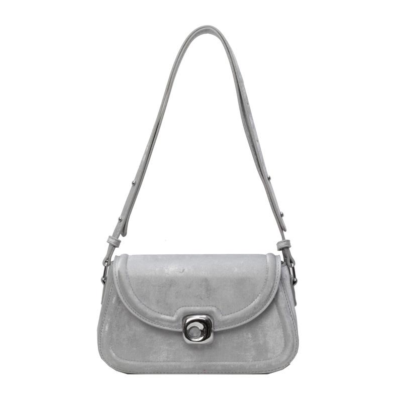 

Сумка кроссбоди женская новая сумка повседневная универсальная на плечо маленькая квадратная сумка серебряный