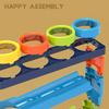 Stacking Ball Colorful Track Slide Rolling Ball Early Educational Knocking Toys Children's Fun Knock Music Piling Table