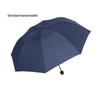 Men's Extra Large Solid Color Automatic Folding Umbrella - Self-Opening & Closing, Three-Fold Design, Sun & Rain Protection, Ideal for Business.