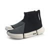 Li Ning Slip Resistant Abrasion Resistant High top Vintage Basketball Shoes Men's Black Gray White AGBP031-1