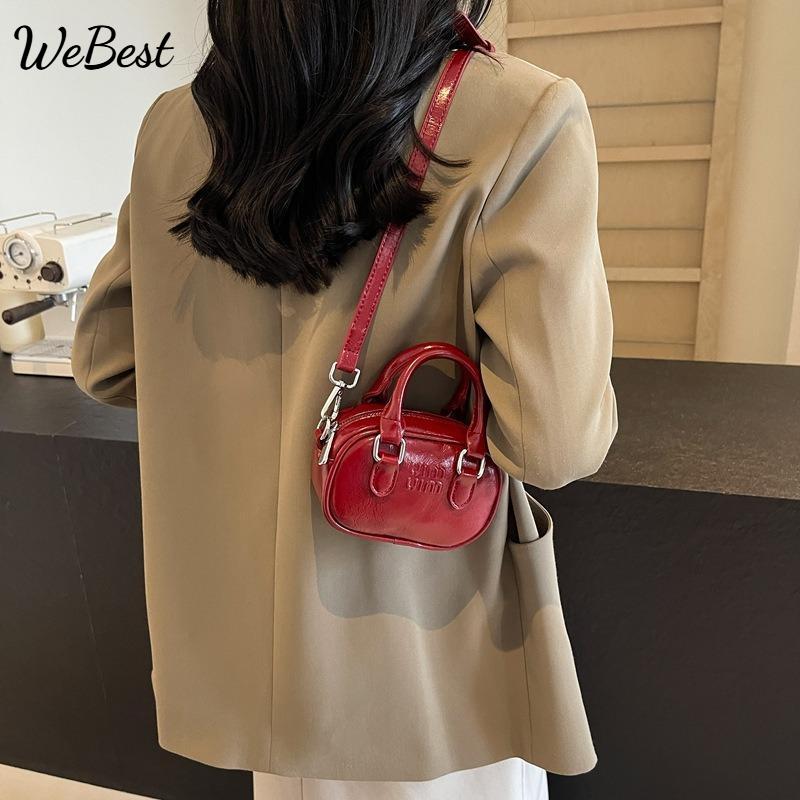 

New Retro Tote Handbag Dressy Women s Mini Pillow Bag срібний