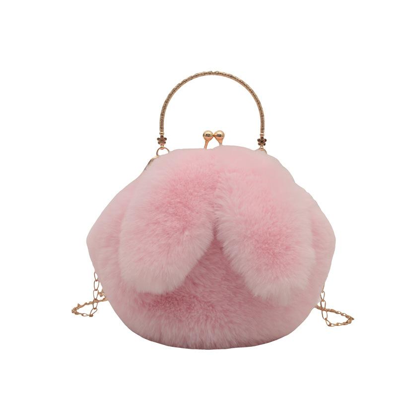 Popular Popular Plush Bag Women'S Autumn And Winter Texture Women'S Portable Plush Bag Chain Messenger Bag