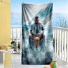 Football Messi Beach Towel Quick-Dry Soft Microfiber Comfortable Lightweight Portable for Swimming,Beach,Camping, Travel, Beach Accessories,Gym