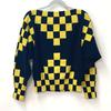 Louis Vuitton Apparel Checkerboard Knit Long Sleeve Sweater Yellow X Black