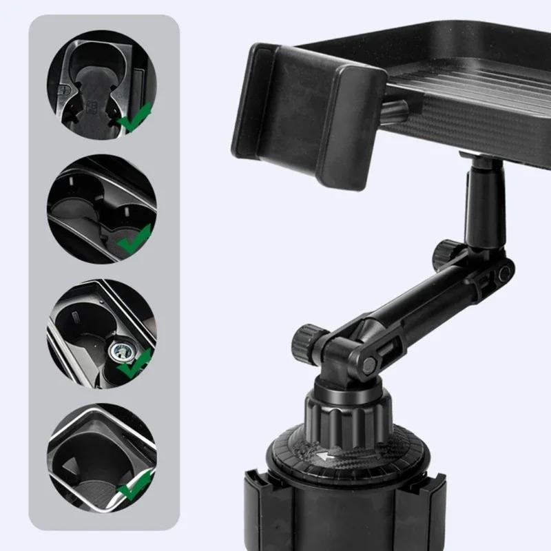 Car Rotatable Food Trays Eating Parked Desk Laptop CupHolder