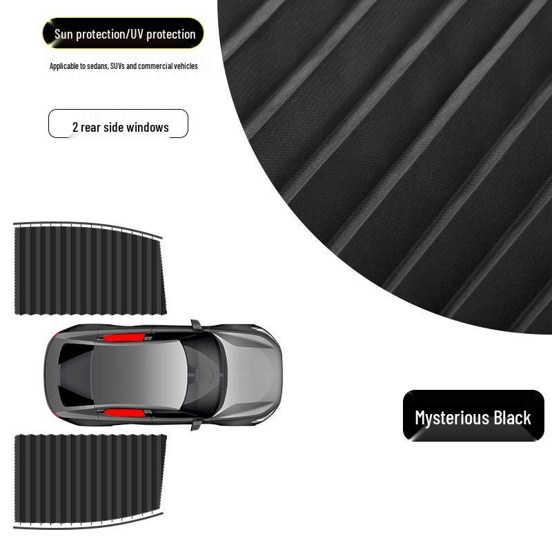 Magnetic Car Sunshade Curtains for Small Windows - Sun Protection, Heat Insulation & Privacy for Children