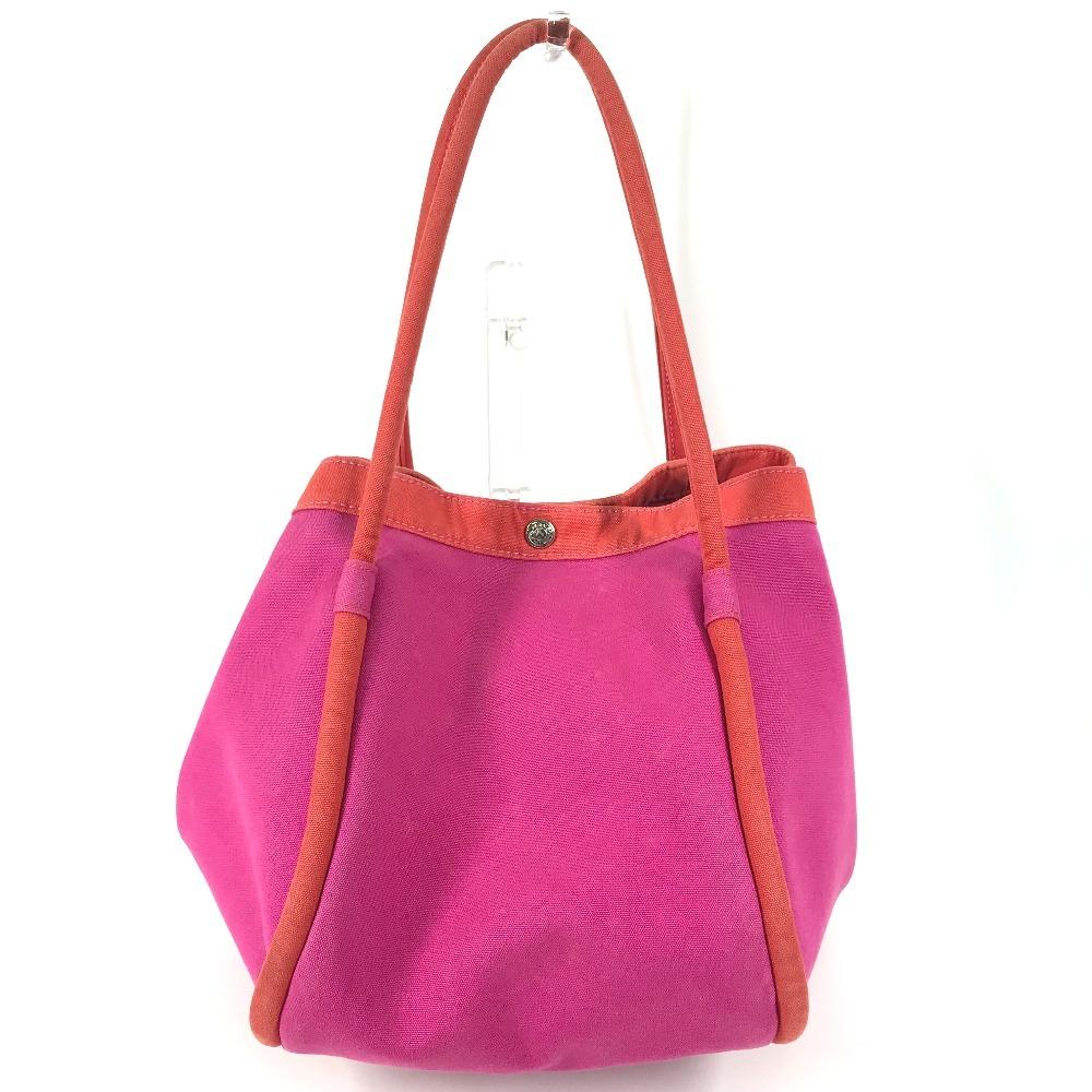 HERMES With porch Sackbag GM Tote Bag, Shoulder Bag, Hand Bag cotton pink