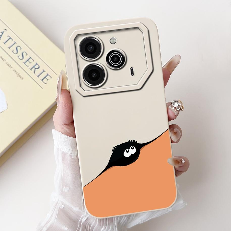 Für Tecno Pova 6 Pro 5G 2024 Hülle LI9 Kameraobjektiv Schutzabdeckung Niedlicher Panda Cartoon Weicher Stoßfänger Für Tecno Pova 6 Pova6 5G Capa