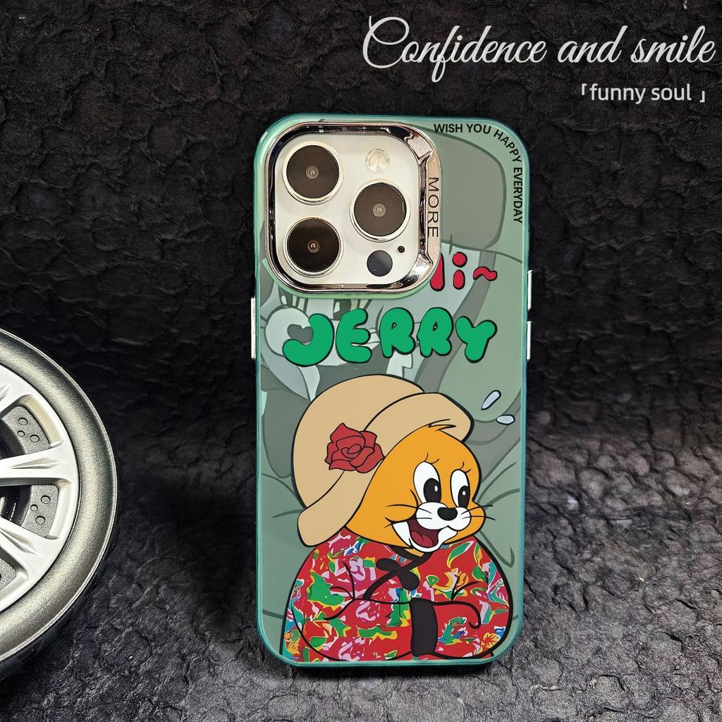 Applicable To iPhone16 Mobile Phone Case Apple 15promax1413 Couple Northeast Big Flower Jacket 1211 Tom Jerry