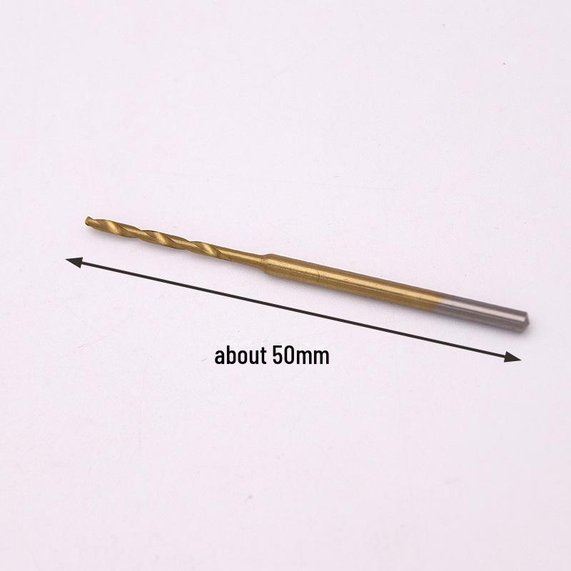 2.35mm Titanium-Plated Twist Drill Bit for Gold & Silver Jewelry and Amber Punching