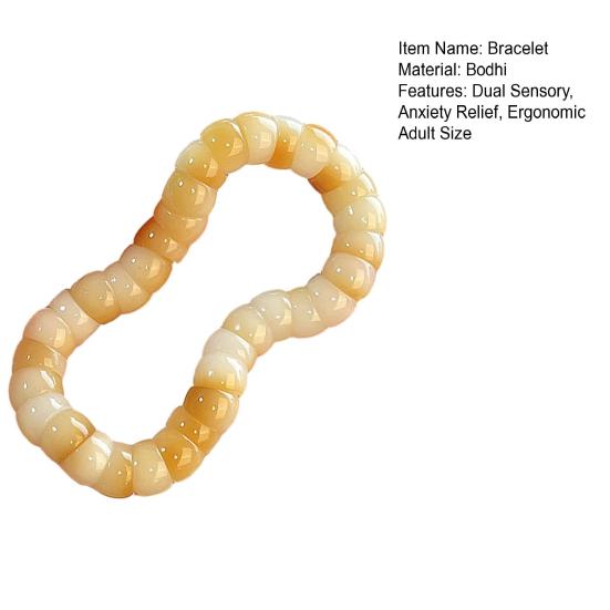 Koralikowa bransoletka na palec Bodhi Seeds łagodząca lęk, bransoletka dla dorosłych, łagodząca stres, sensoryczna opaska do masażu na nadgarstek