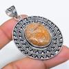 Ghost Eye Jasper Gemstone 925 Sterling Silver Jewelry Pendant 2.36" SU-9896