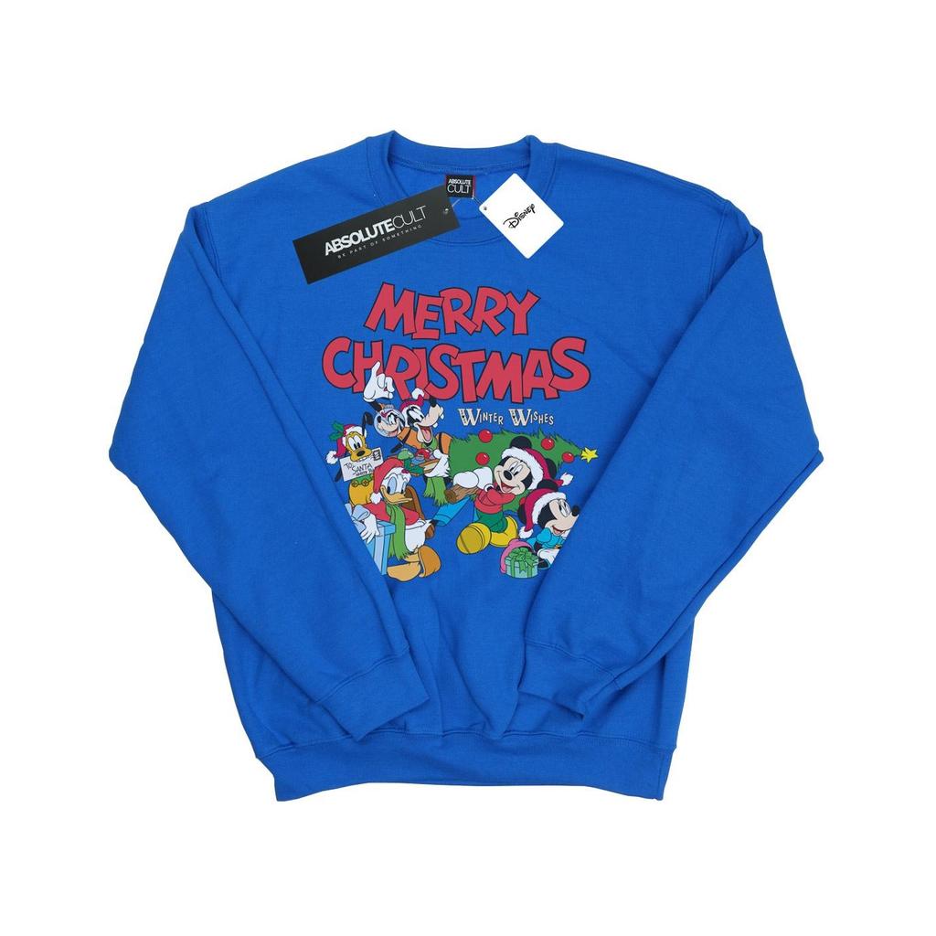 Disney Girls Mickey And Friends Winter Wishes Sweatshirt