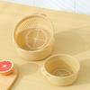 Vegetable Basin Plastic Double-Layer Drain Basket Leaky Basin Rice Vegetable Blue Vegetable Basin Household Kitchen Fruit Plate