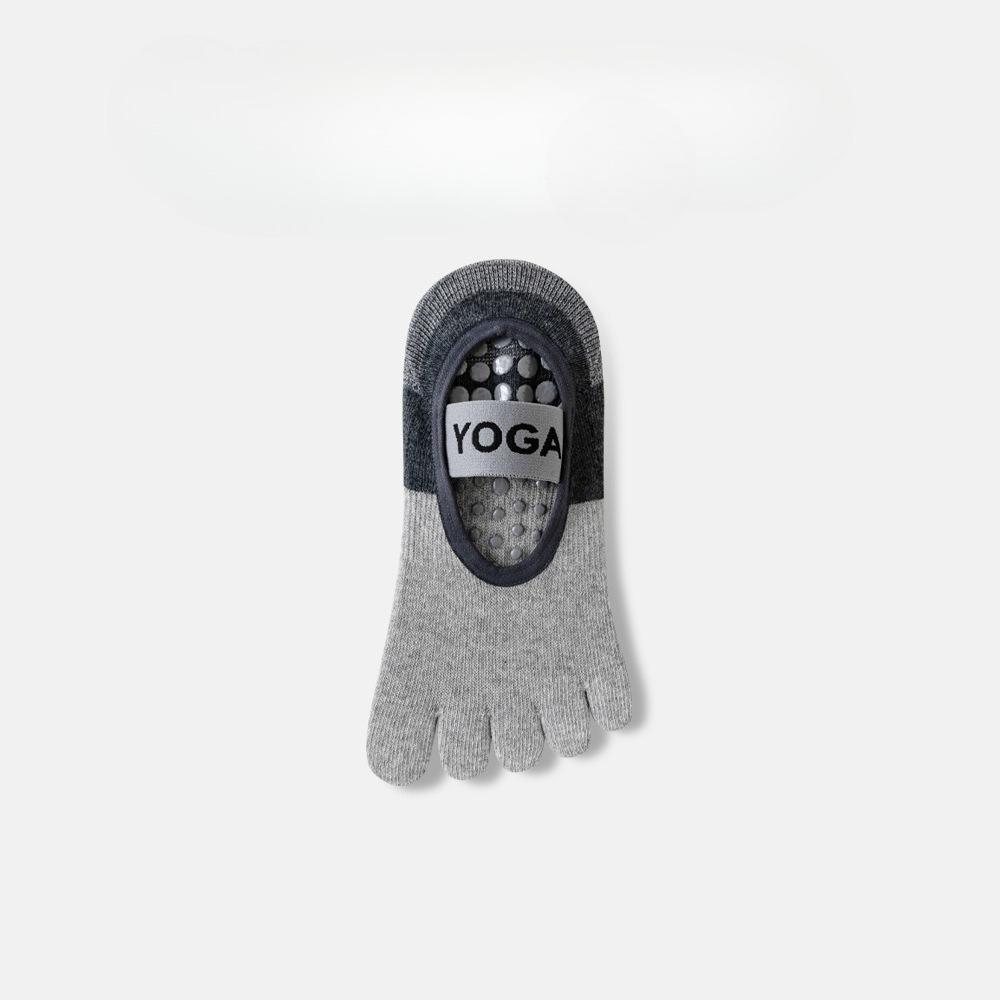 Five-finger Yoga Socks, Women's Anti-slip Dispensing Floor Socks, Backless Straps, Indoor Fitness Pilates Sweat-absorbing Socks