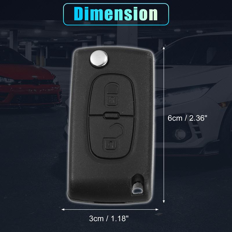 X Autohaux Car Remote 2 Buttons Key Shell Cover Tools for Citroen for Peugeot 206 207 208 307 308 407 408 607 807 2008 3008 5008