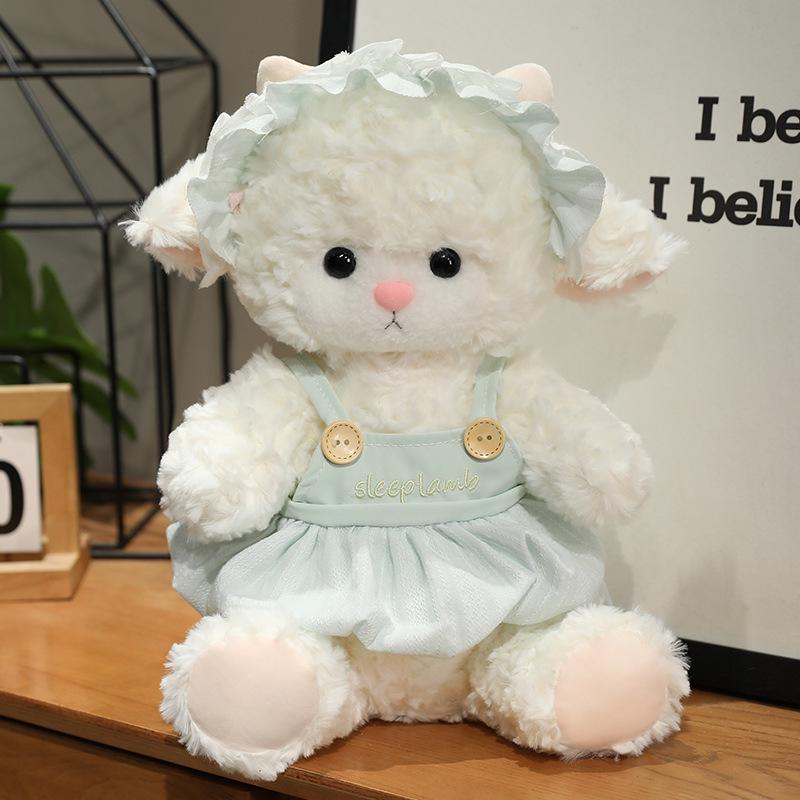 

Успокаивающая овечка кукла девочка девочка сердце спящая с куклой плюшевая кукла подарок на день рождения для девочек игрушки 22cm