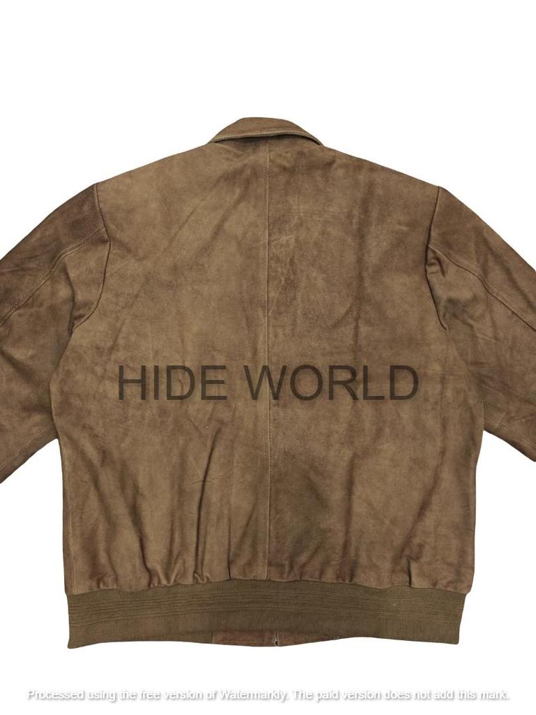 Casual Chique Handgemaakte Bruine Dames Echte Zachte Puur Suède Leren Jas Biker