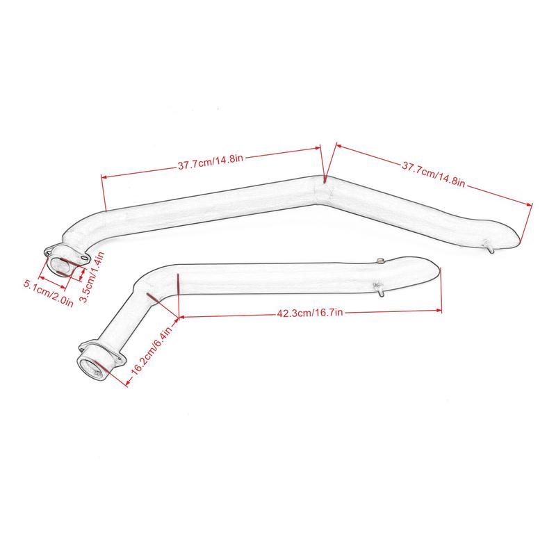 Exhaust Pipe Muffler Kit Silencers For Honda SHADOW 1100 VT1100C Spirit VT1100C2 Sabre Classic VT1100C3 Aero VT1100T ACE Tourer