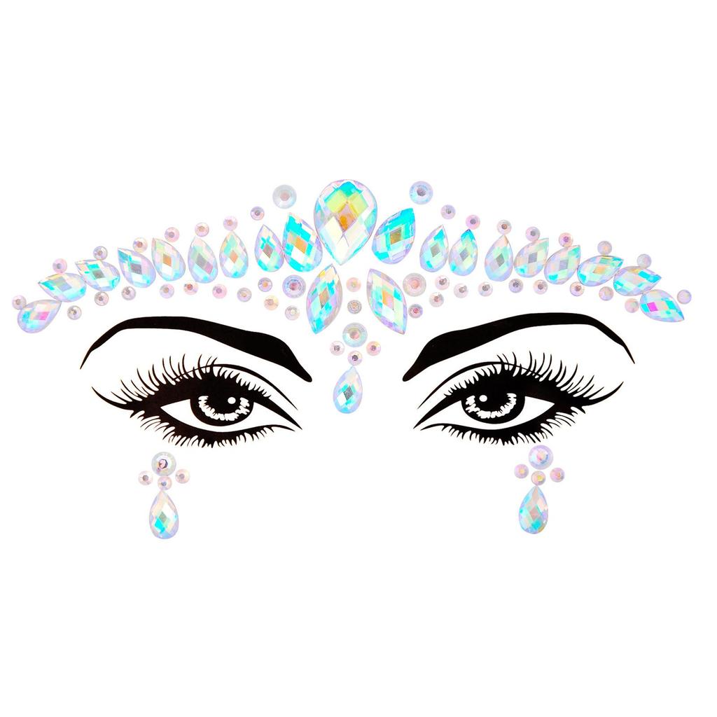 Crystal Tattoo Sticker Glitter Eyeliner Eyebrow Makeup Face Eyes Diamond Temporary Tattoo Rock Rhinestone 3D Eyeliner Stickers