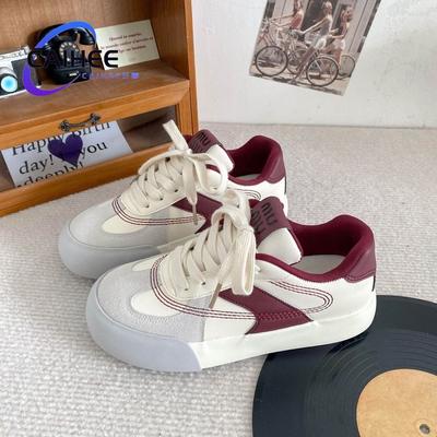 Thick-soled Versatile Student Little White Shoes Ins Summer Low-top Breathable Sports Shoes 2025 Niche Milk Fufu~ Board Shoes
