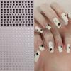 Sliver Stars Nails Stickers 3D Bronzing Laser White Cross Starlight Glossychic Y2k Stylish Adhesive Manicure Decorations SO-167