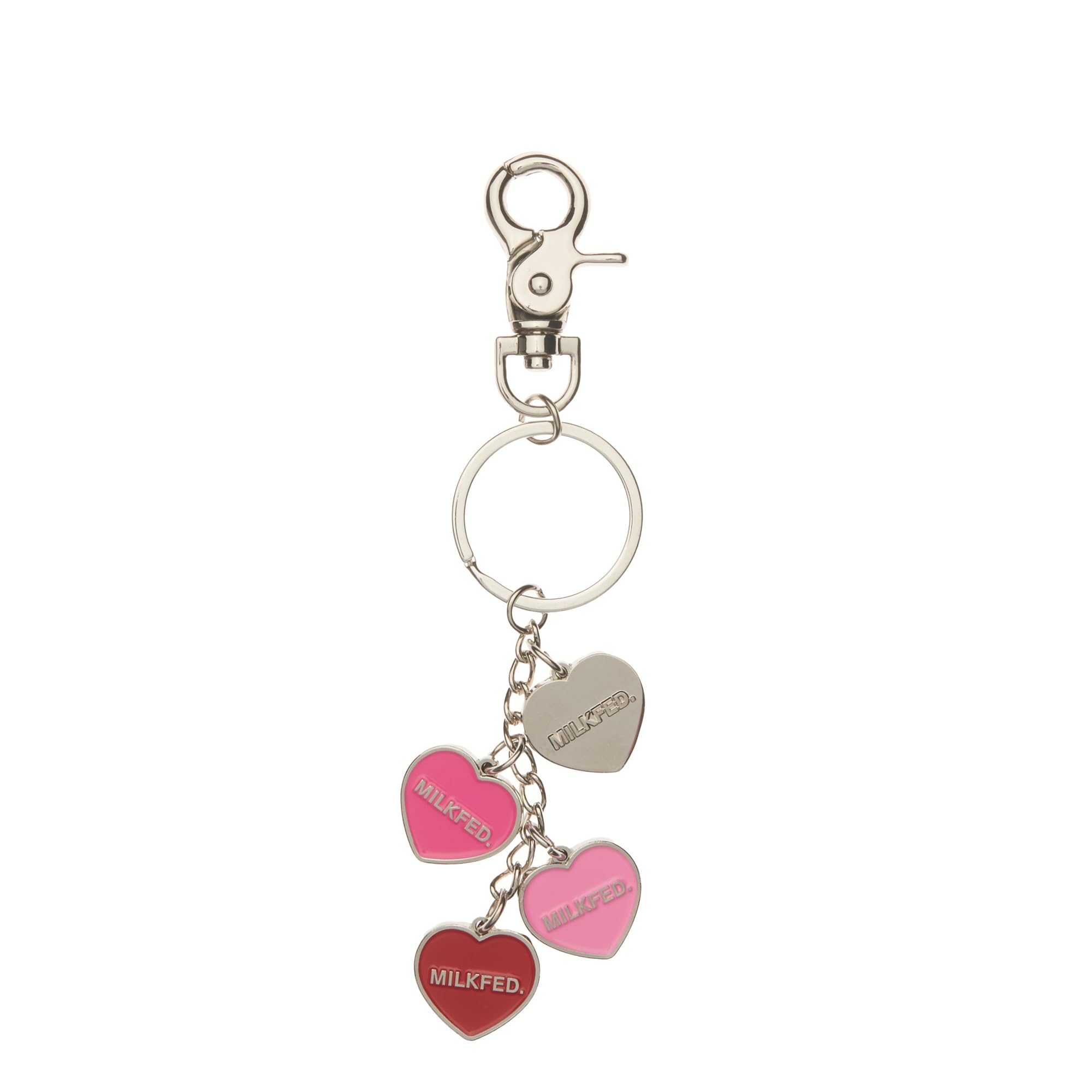 Milkfed Hearts One Size Keychain, Women s, Red,