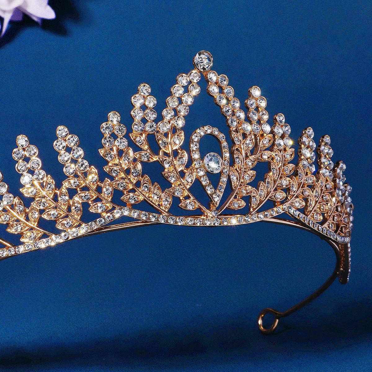 Свадебная тиара свадебное платье аксессуары для волос простая ближневосточная корона — фото 4