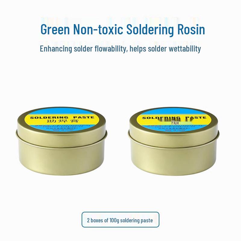Acid-Free Halogen-Free No-Clean Strong Yellow Rosin Flux Solder Paste for Easy Tinning and Conductivity