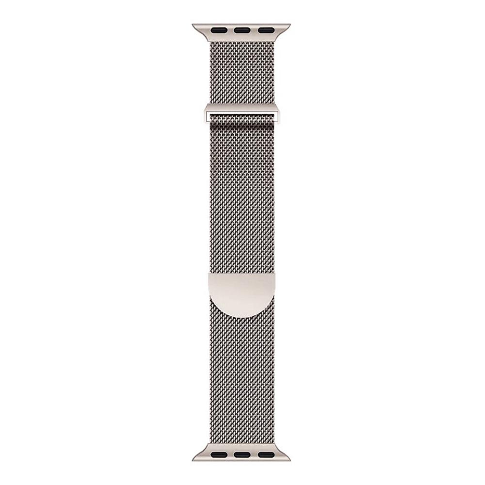 Magnetic Strap for Apple Watch Series 10 9 8 7 SE 6 5 4 3 2 1 42mm 41mm 40mm 38mm Milanese Silver Smart Watch Band