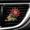 Flower Air Freshener Car Clip Universal Simple Installation Bling Faux