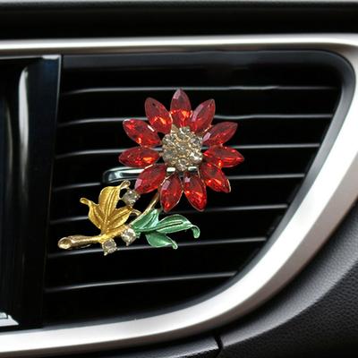 Blumen Lufterfrischer Auto Clip Universal Einfache Installation Bling Faux