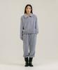 NEBELEVERYWEAR Fur Half Zip Up_Light Blue