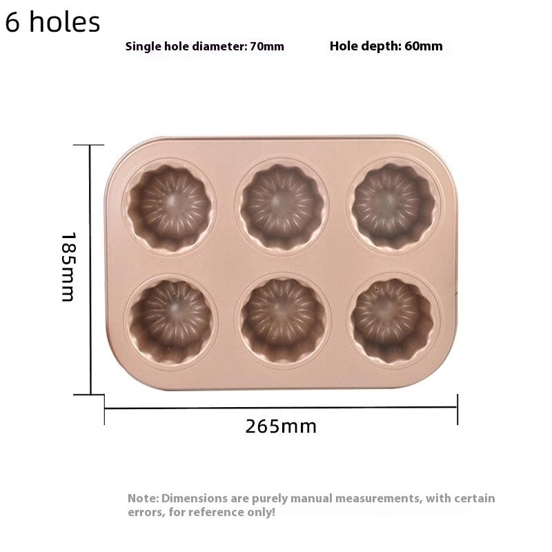 1/4/6/9 Löcher Antihaftform Kuchenform Kleine Muffin Backform Cupcake Kohlenstoffstahl Gebäckform Mini Cupcake Halter