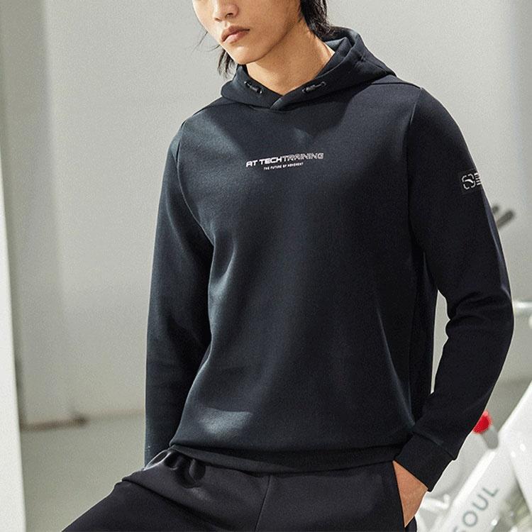 Anta Variety Training Collection Sweatshirts Men's Black Hooded Moderate Regular 952217703-5