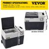 VEVOR Car Refrigerator, 12 Volt Car Refrigerator Fridge, 30 L Single Zone Portable Freezer with Wheels and Handle, -4 degrees F-68 degrees F