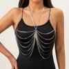 Casual Holiday Style Women's Sexy Chest Chain Bikini Necklace Geometric Chain Tassel Body Chain