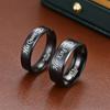 1Pc Fashion Matte Design High-end Crown Titanium Steel Ring