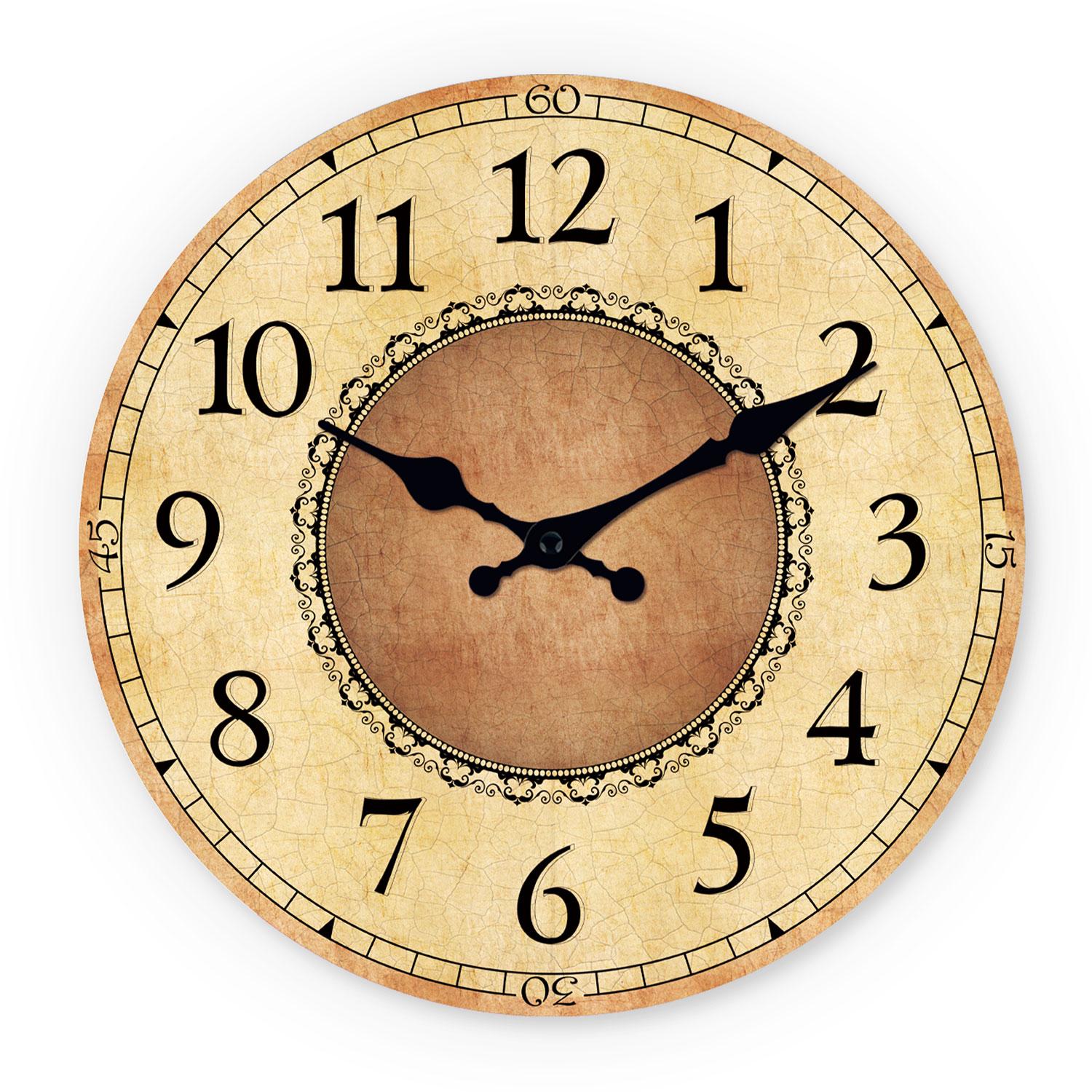 High-Quality A High-Quality Vintage High-Quality Minimalist High-Quality Arabic High-Quality Numeral High-Quality Wooden High-Quality Wall (as the picture,10 Inch)