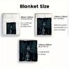 1Pc donniedarko Print Flannel Blanket, High quality Comfortable for All Seasons, Home Decor, Warmth and Comfort, Perfect for Christmas Gifts