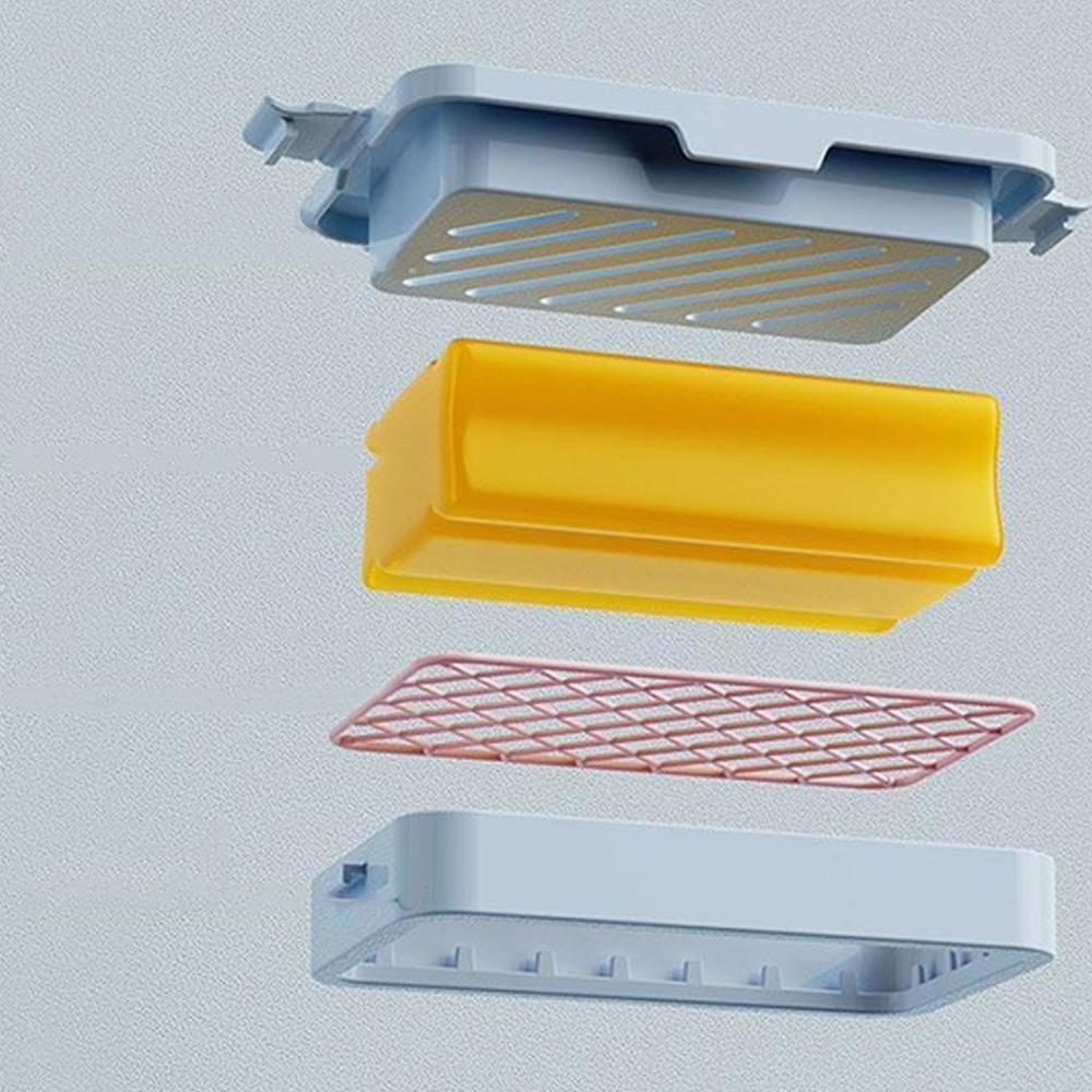 Elastic Mesh Durable Non Slip Portable Soap Saver Box Soap Box Soap Case Household Soap Tray Soap Case Bathroom Supplies