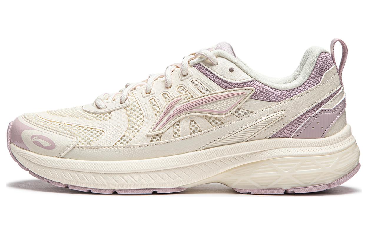 Li Ning Fuyao 1.0 V3 Амортизирующие Низкие Повседневные Беговые Кроссовки Женские Бело-Фиолетовые ARXU004-3 35.5