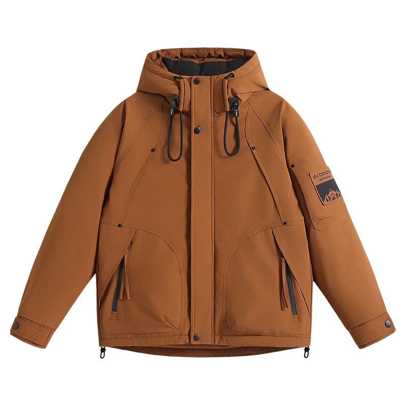 Men's Winter Thickened Down Jacket: Trendy, High-End Workwear for Cold Weather