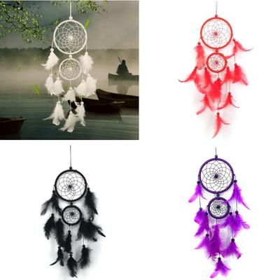 Feder Anhänger Dekoration Ornament Auto Anhänger Feder Windspiele Dekor DIY Handmade Dream Catcher Material Kit