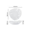 Fold Texture Ceramic Salad Plate Solid Color Irregular Dessert Dish Vegetable Plate Sashimi Plates Restaurant Creative Tableware