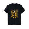 Waschbär UFO Entführung Grafik T-Shirt Herren Schwer Baumwolle Kurzarm Streetwear T-Shirt