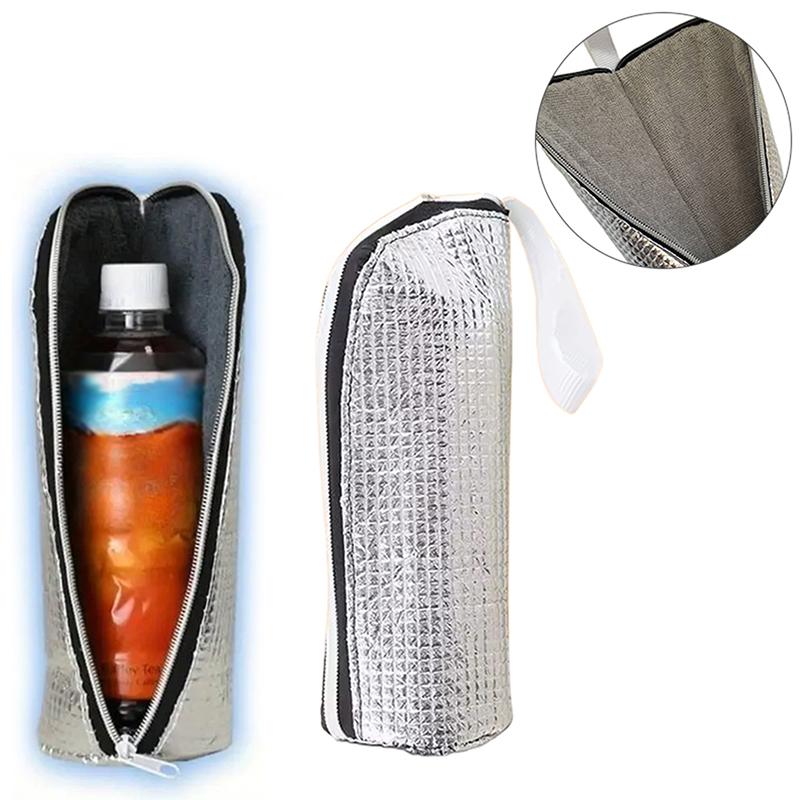 1/2Pcs Water Bottle Sleeve Thermal Insulated Water Bottle Bag Beverage Carrier Pouch Insulators Bag For Traveling Fitness Outing