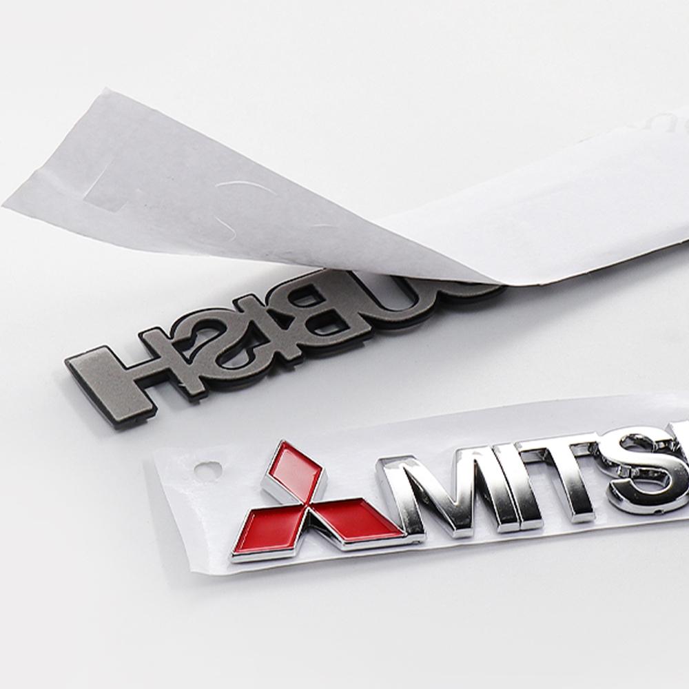 jbvr8 3D plastic Car Styling Sticker Metal Emblem Trunk Decorative Cover For Mitsubishi Asx Lancer Outlander Pajero Ralliart L200 EVO
