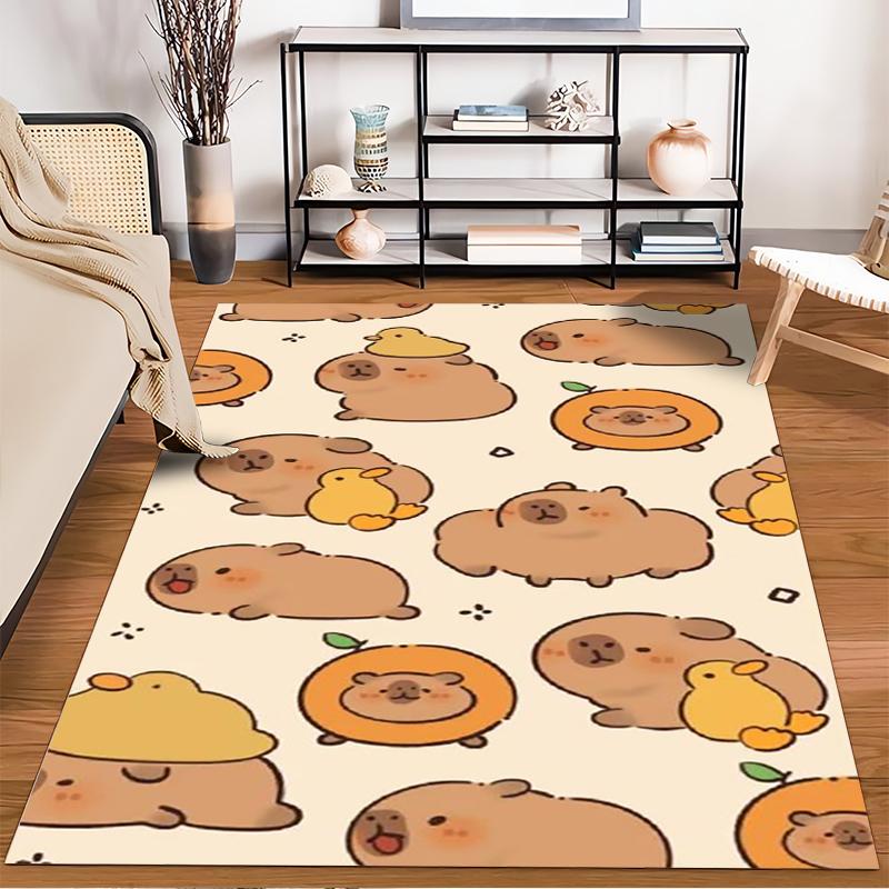 Cute Cartoon Animals Decorative Carpet for Kids' Room or Nursery Suitable for Use As an Anti-slip for Living Room Bedroom Sofas